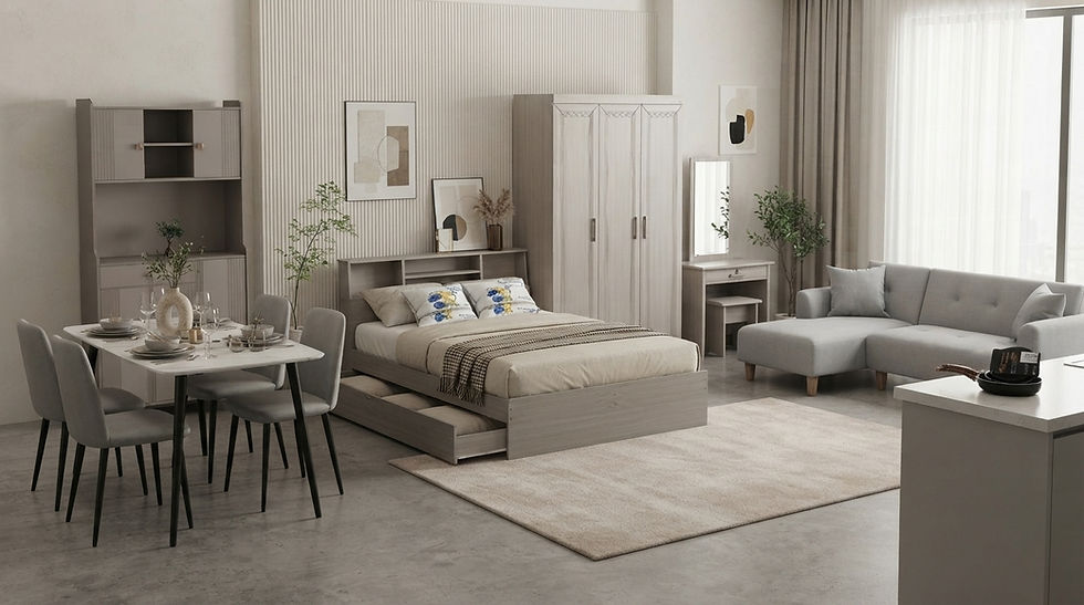Tip Memilih 7-in-1 Home Furniture Package (Pakej Perabot Lengkap Ruang Tamu, Bilik Tidur Dan Dapur Solusi Kediaman Moden)