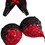 Thumbnail: Full view Black red bikini fitness suit