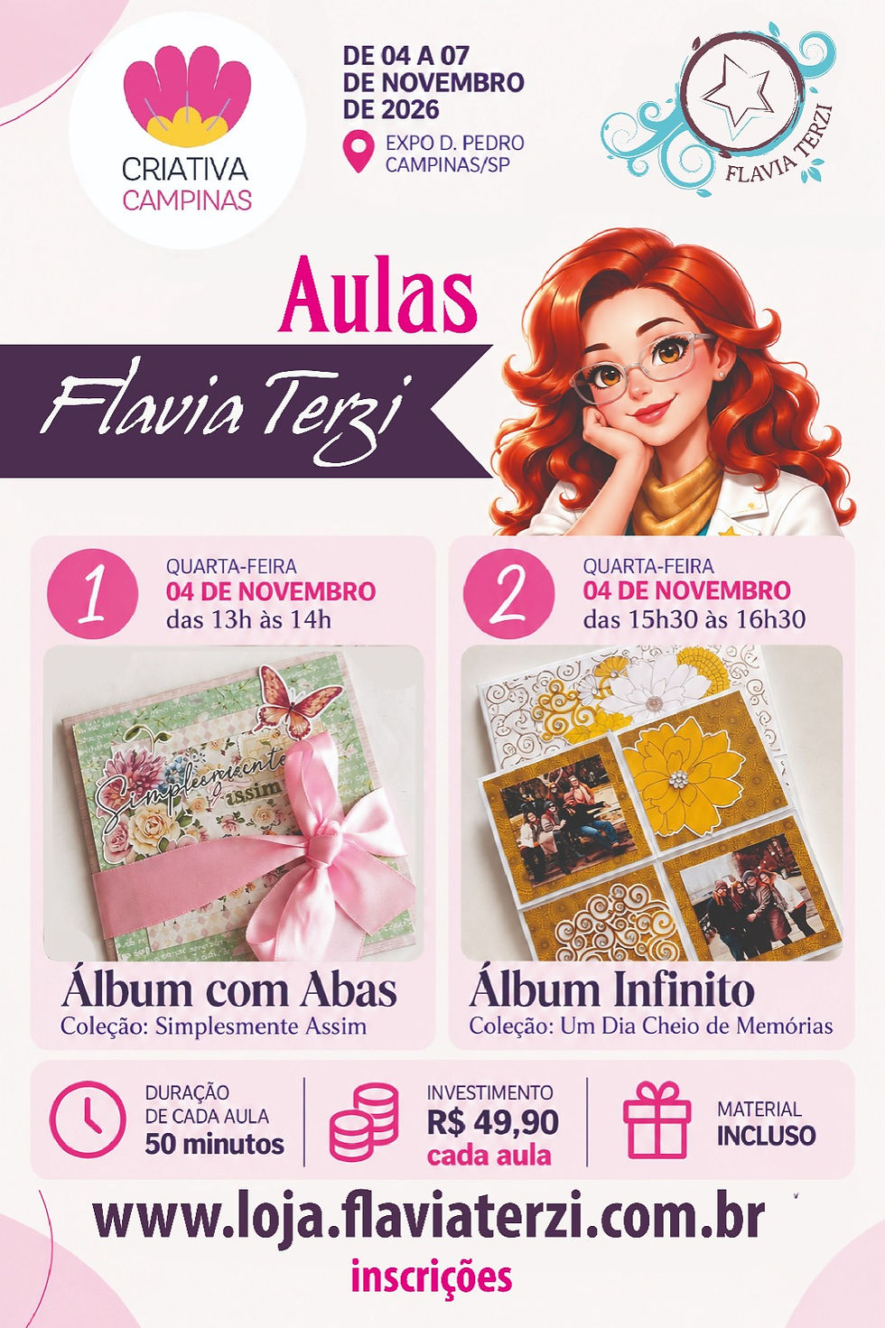 Cursos da Flavia Terzi
