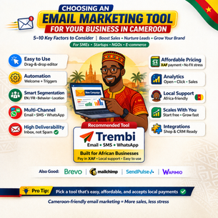 What to consider when choosing an email marketing tool for your business in Cameroon 