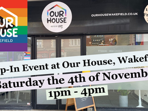 15-Minute Friendships Drop-In at Our House, Wakefield: 4th November, 1pm to 4pm.