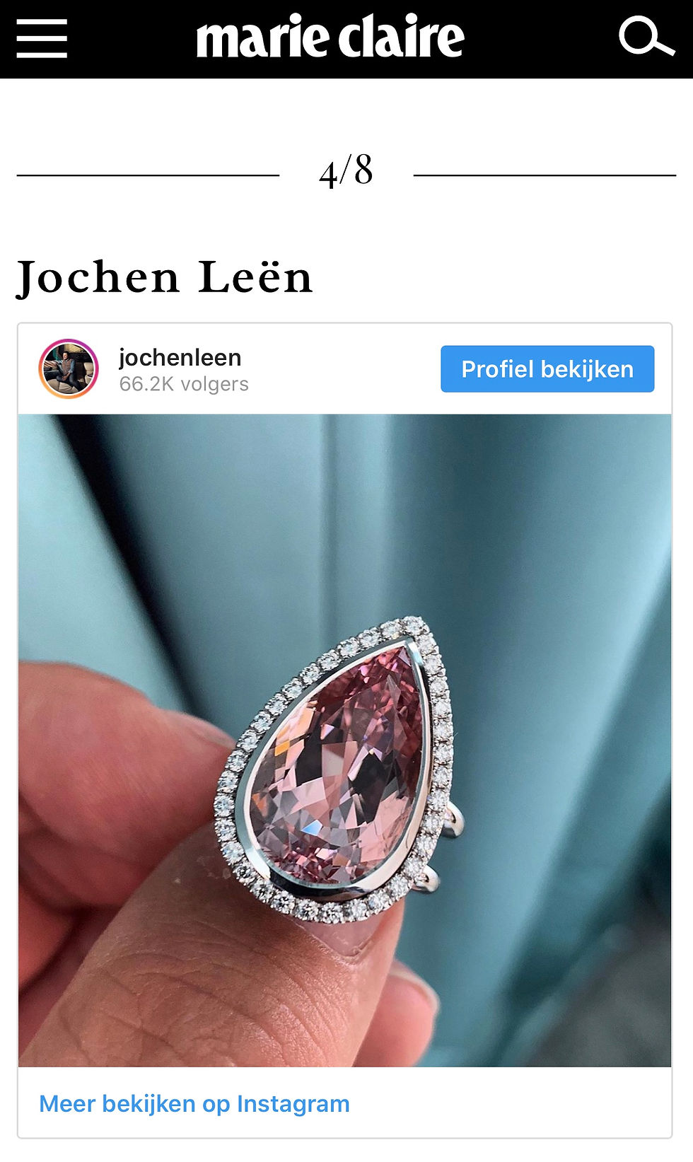 Wedding Rings Marie Claire magazine Jochen Leen