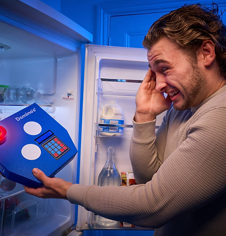 Dominos slice security lock box for pizza leftovers
