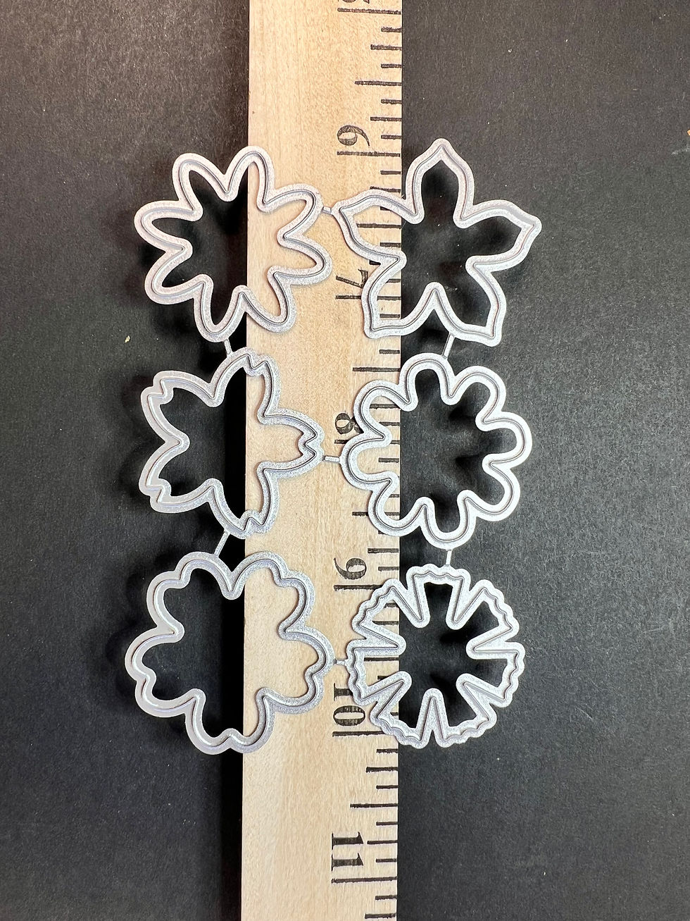 Thumbnail: 6 ,small flowers , thin metal die cut for shrink plastic
