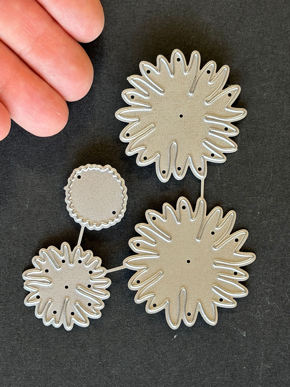 Thumbnail: 4  daisy flower thin metal diecut for layering