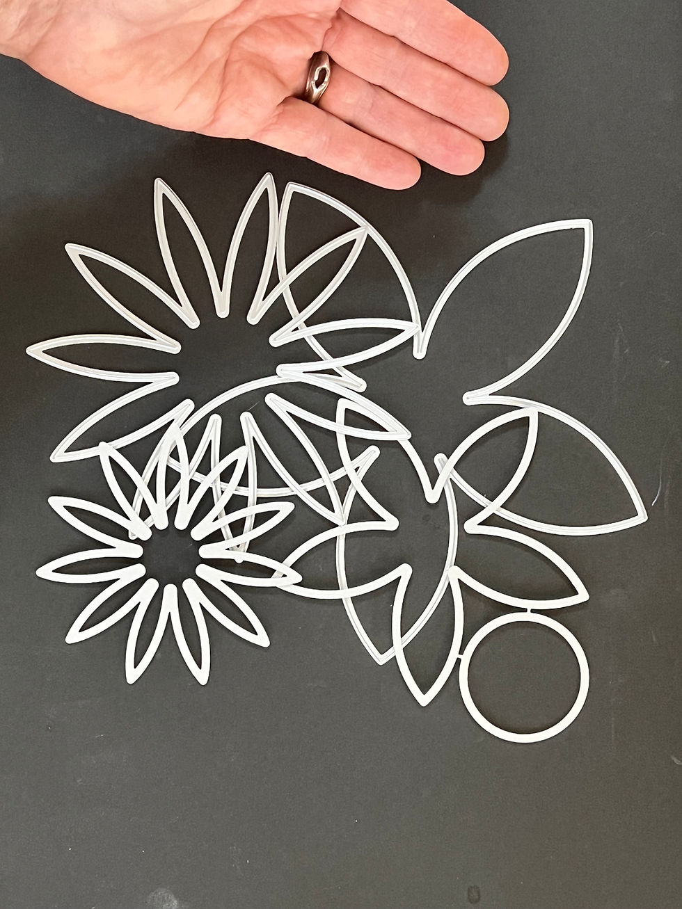 large flower die cuts for shrinkets