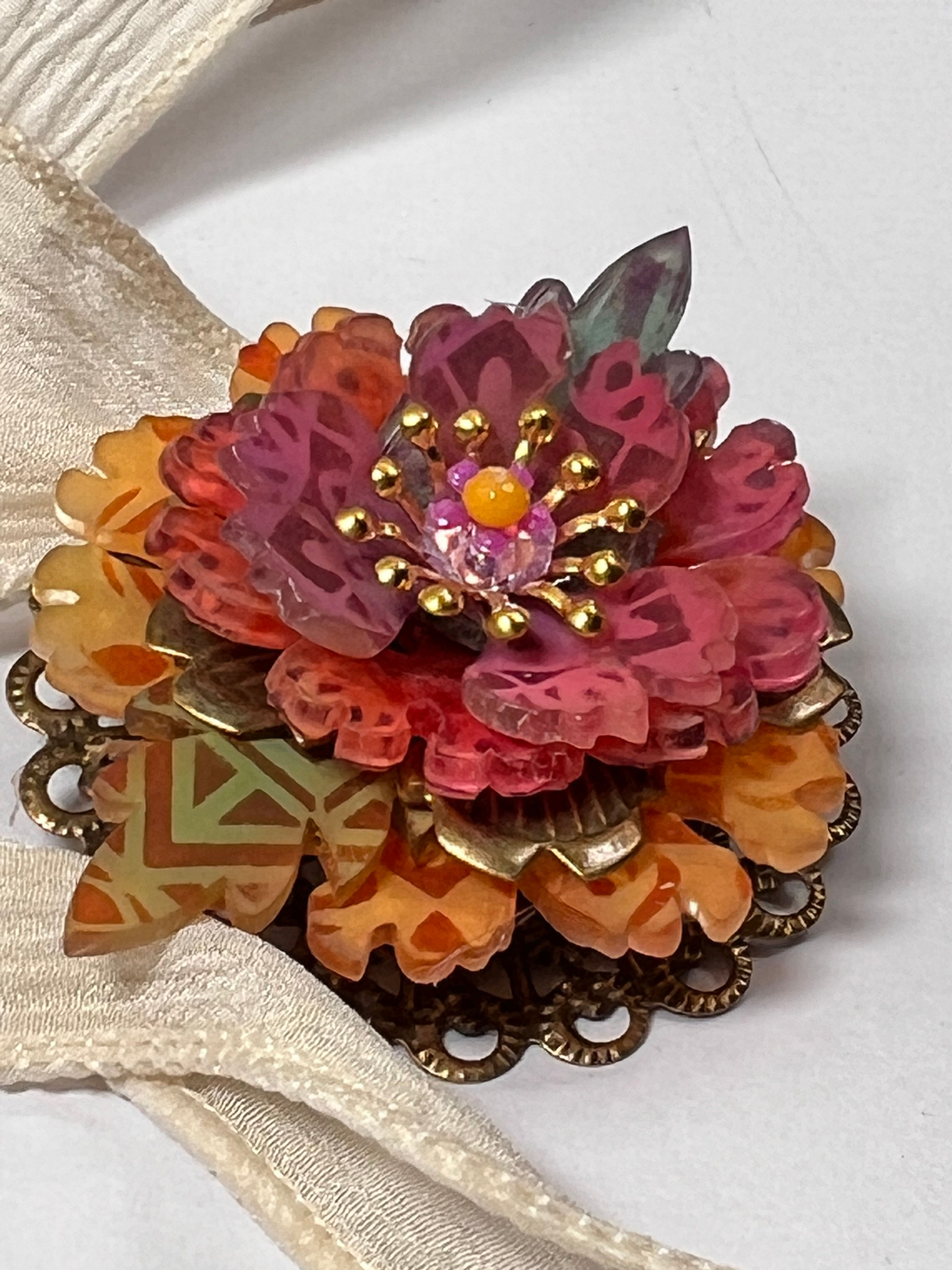 Peony shrink plastic pendant kit