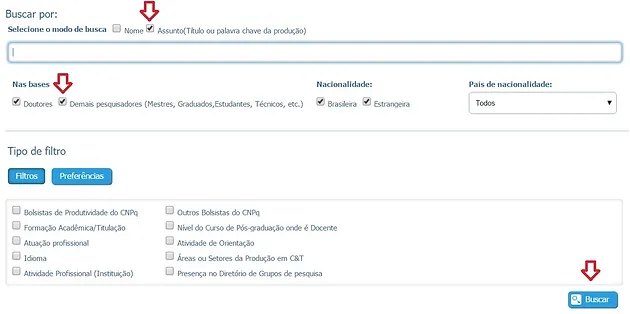 Como Pesquisar Por Assunto Na Plataforma Lattes