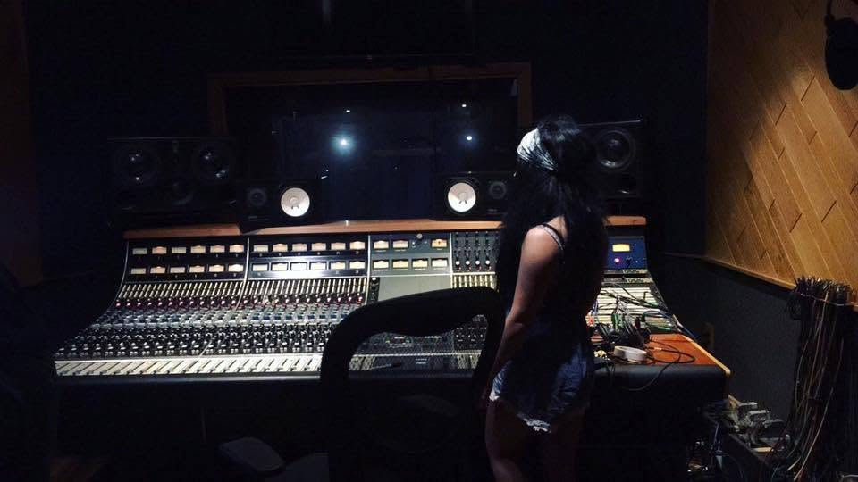 Checking out the studio in LA
