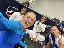 The team hanging out between pools and DEs at Summer Nationals in Columbus!