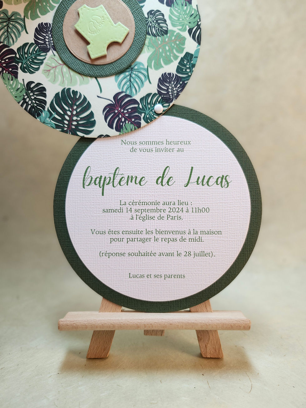 Miniature : Faire-part Naissance et Baptême - Forêt Tropicale