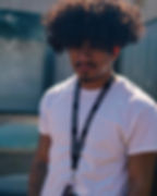Man Wearing Senseless Black and White JDM Lanyard Keychain