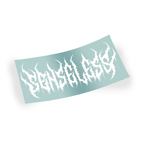 ハンコ Metal Logo Mini Vinyl Sticker | Senseless Co.
