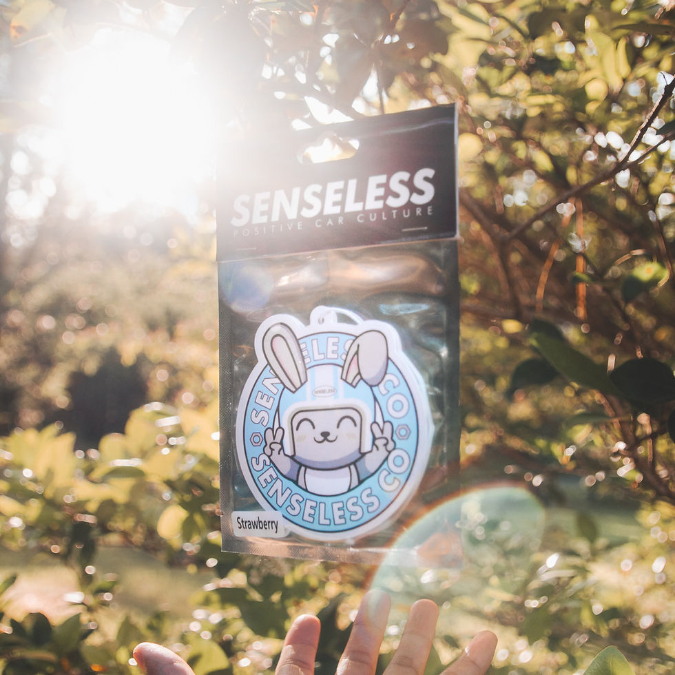 Thumbnail: Senseless Bunny Mascot Logo Strawberry Air Freshener