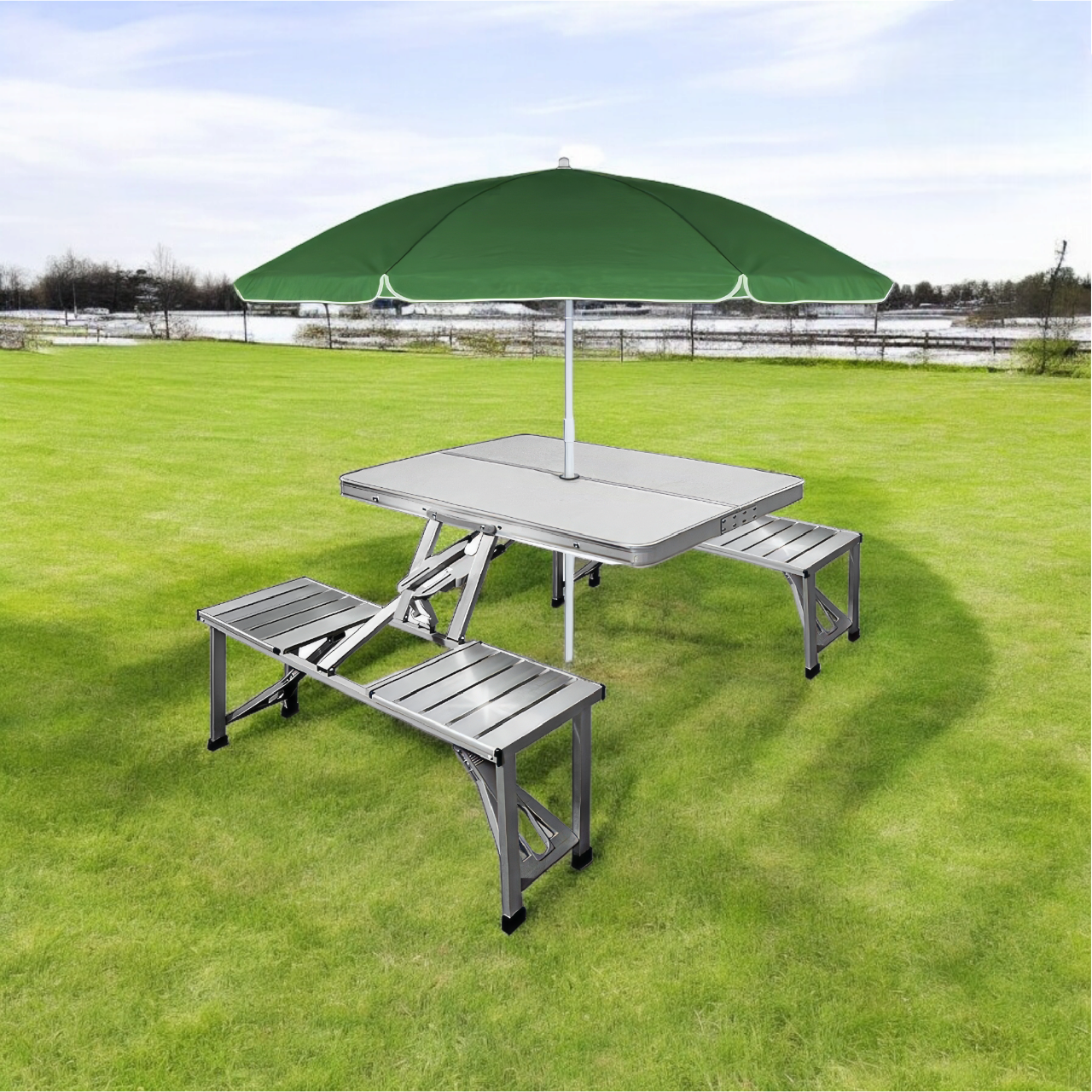 Mesa Plegable Portafolio Portátil Jardín Multifuncional Casa