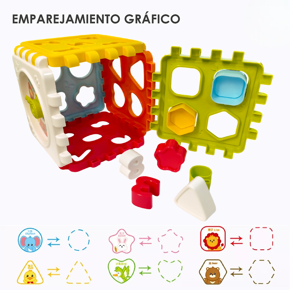 Miniatura: Juguete Cubo Didáctico Educativo 6en1 Niños Bebés Color Multicolor