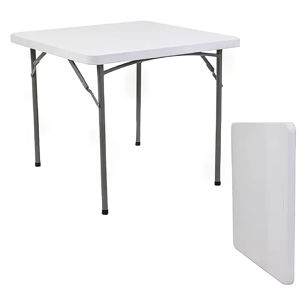 Miniatura: mesa cuadrada plastica