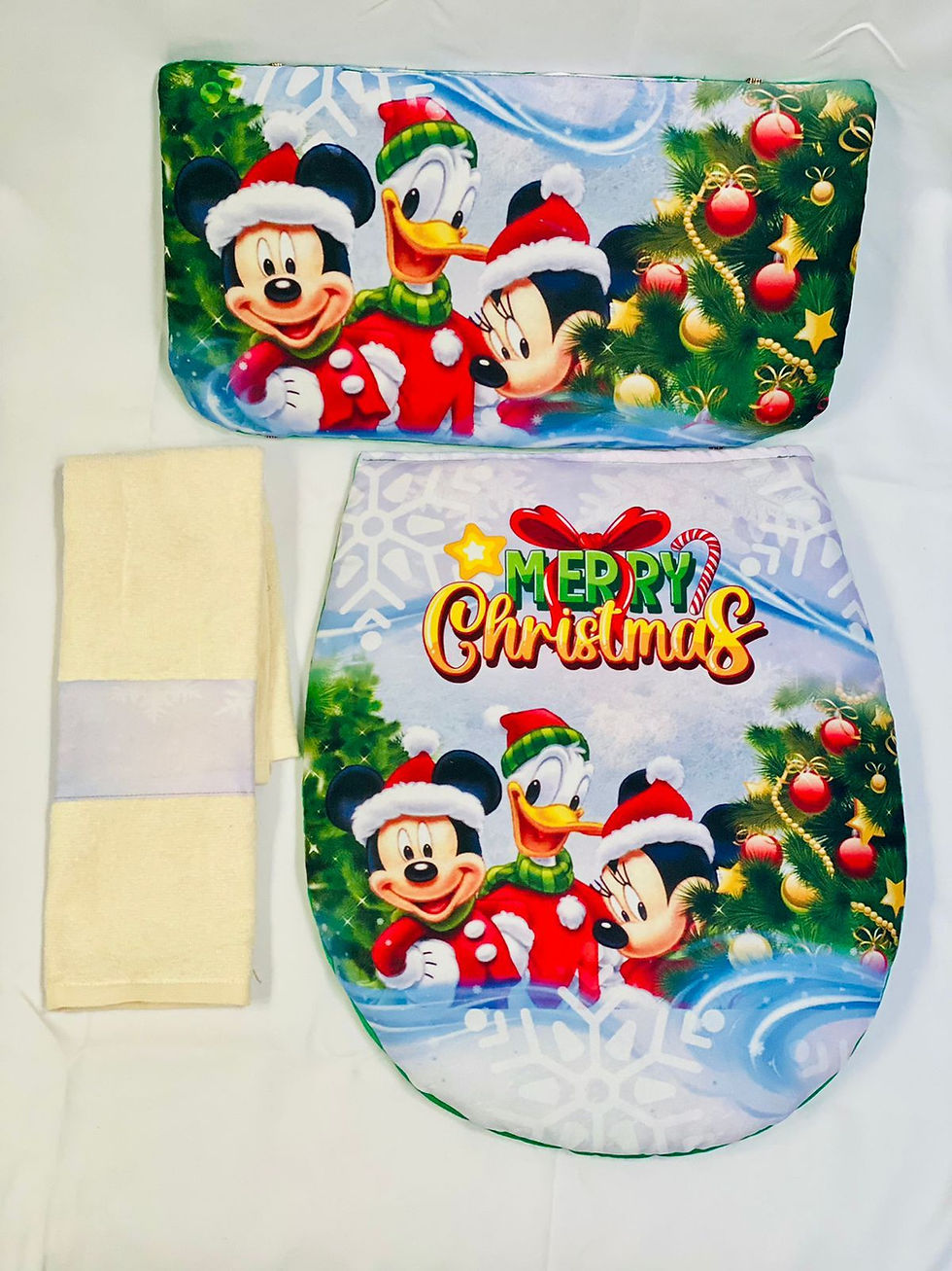 Miniatura: juego de baños navideños