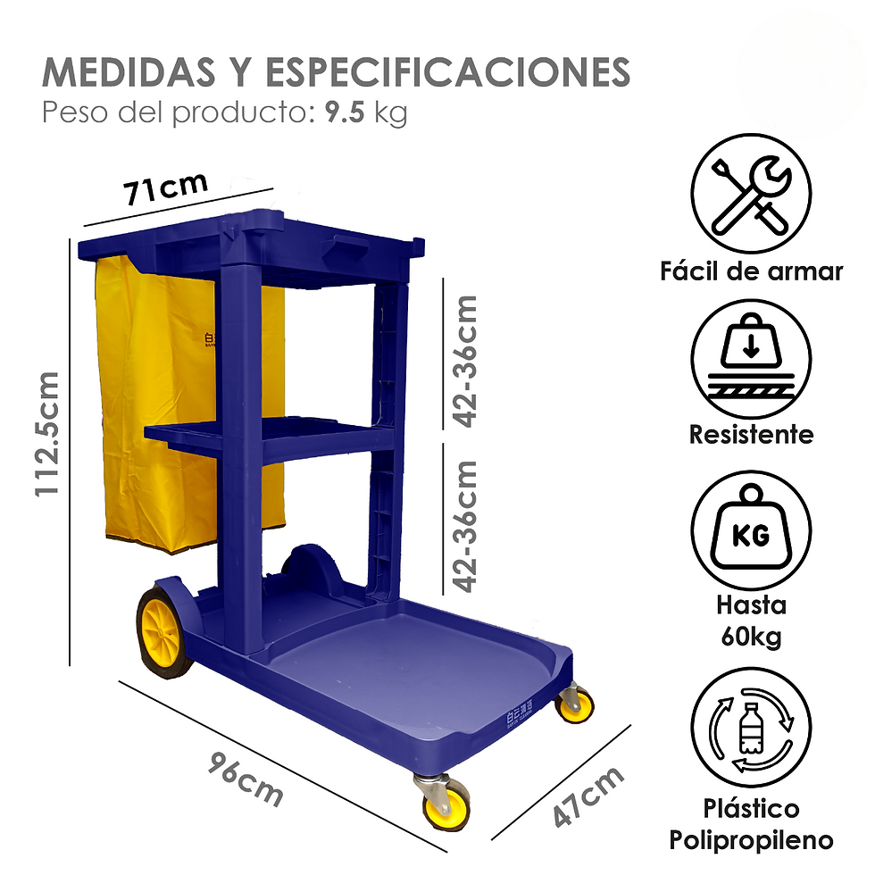 Miniatura: carro para limpieza