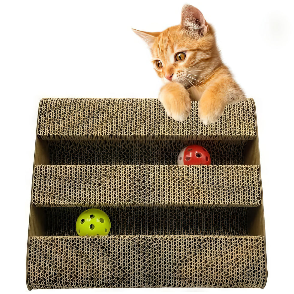 Miniatura: rascador para gato triangular
