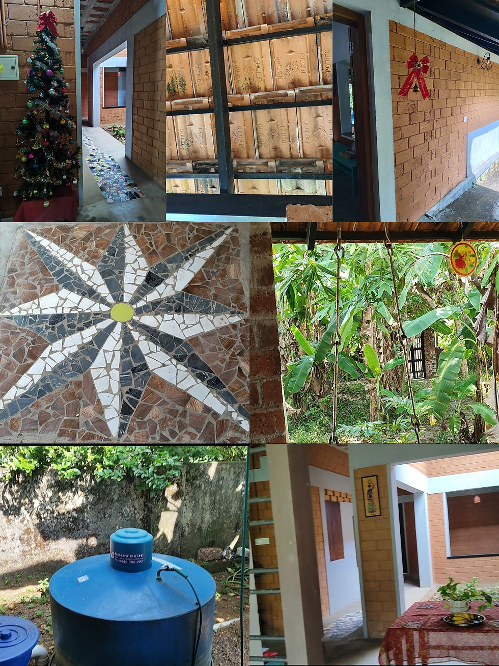 A collage of moments from Shantivanam