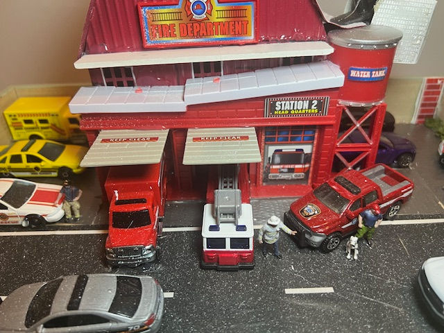 Thumbnail: FIRE STATION DIORAMA DISPLAY