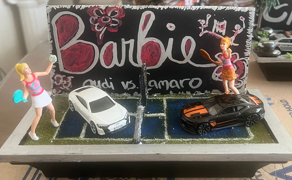 Thumbnail: BARBIE FEATURES AUDI VS. CAMARO DIORAMA