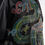Miniatura: 'The feathered serpent' handpainted Emporio Armani 80s leather jacket