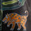 Miniatura: 'The feathered serpent' handpainted Emporio Armani 80s leather jacket