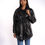 Miniatura: 'The feathered serpent' handpainted Emporio Armani 80s leather jacket