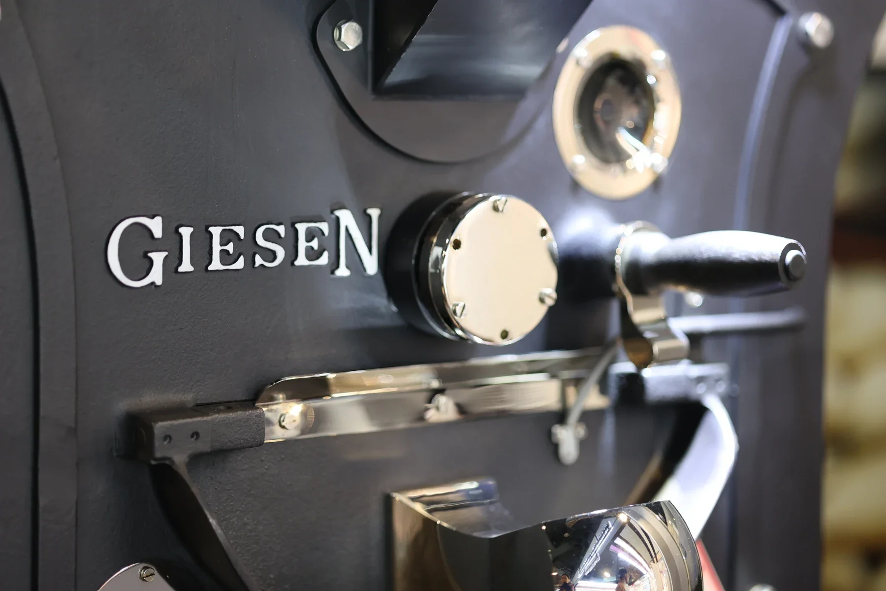 Giesen coffee roaster close-up