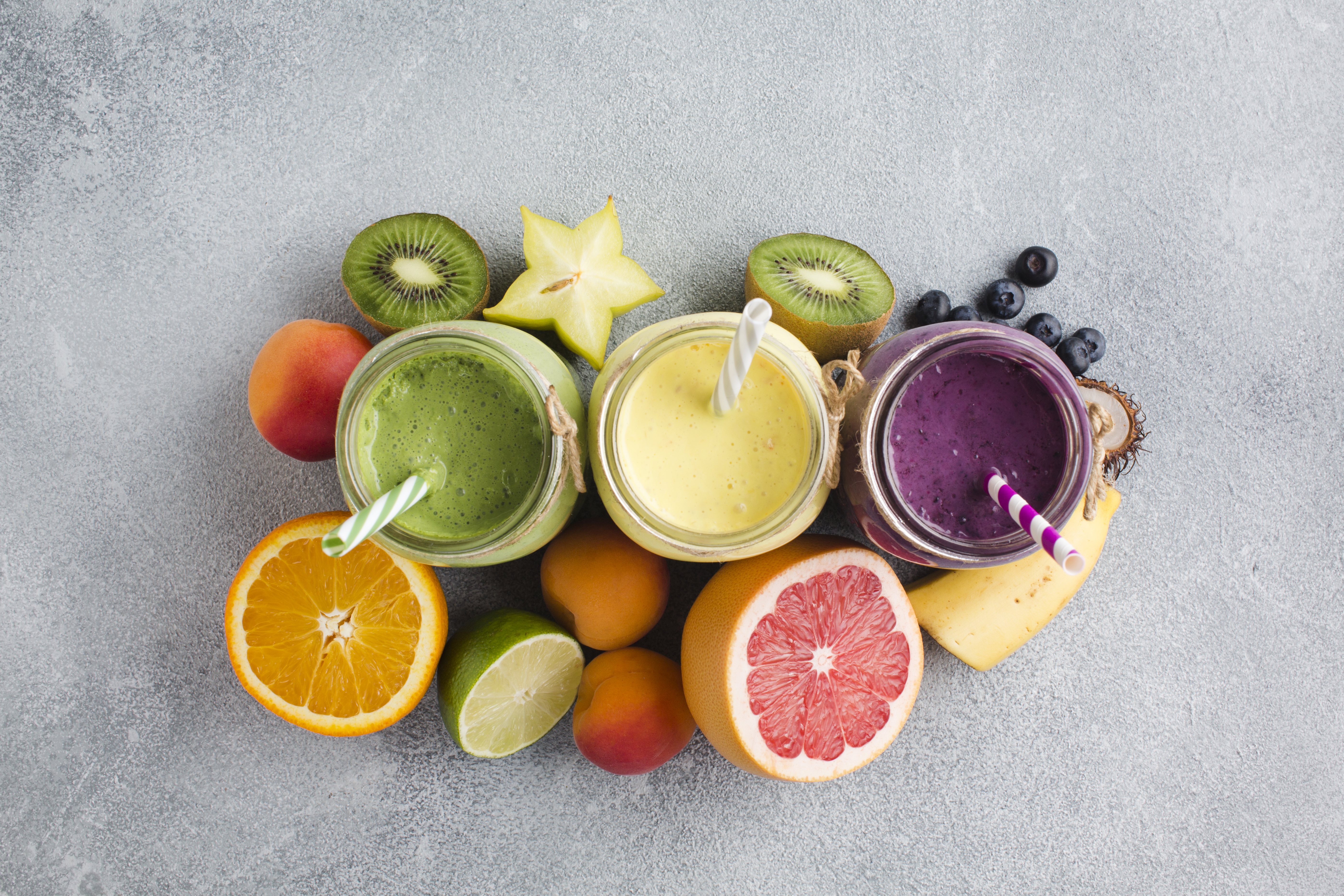 Arranged Food and Objects