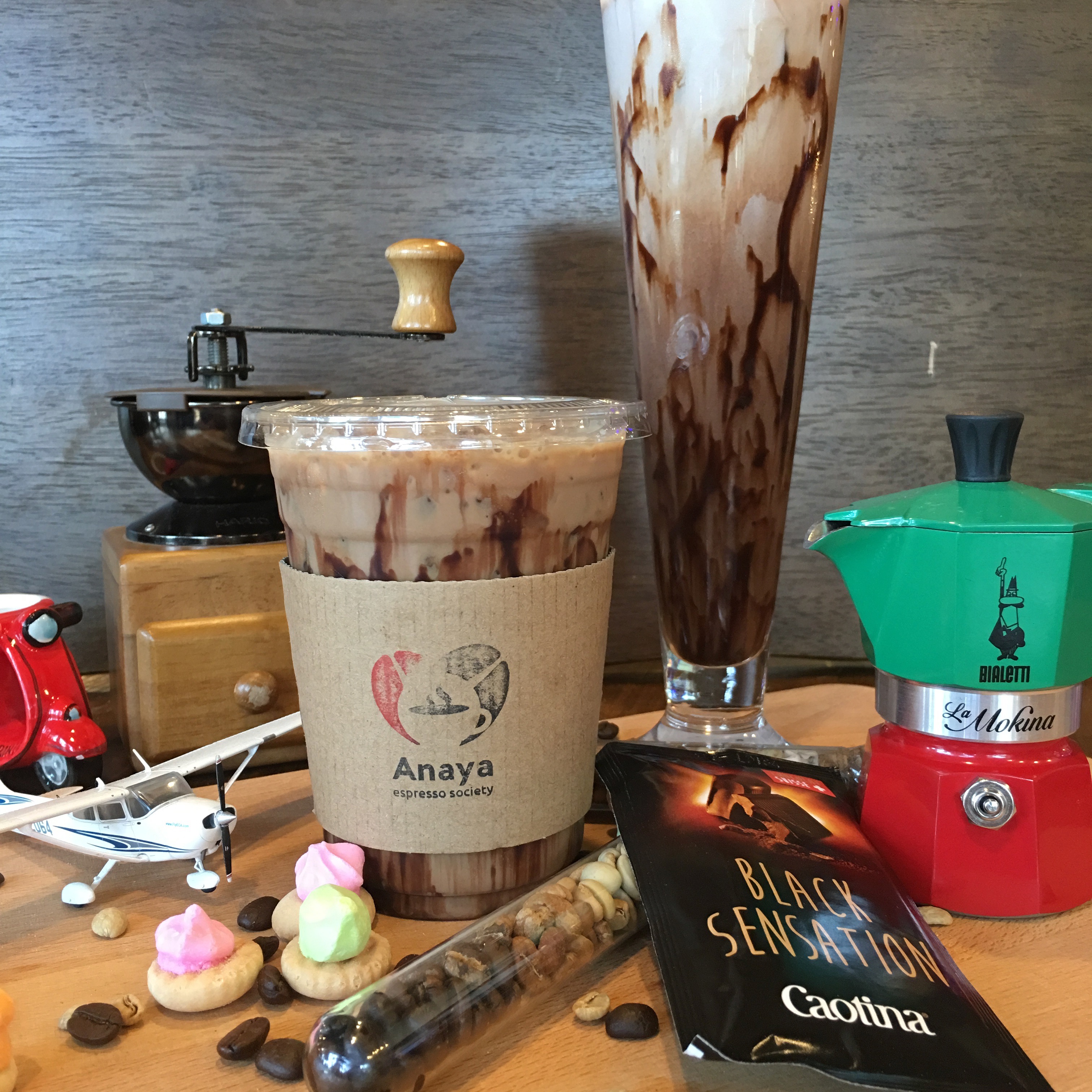 Arranged Food and Objects