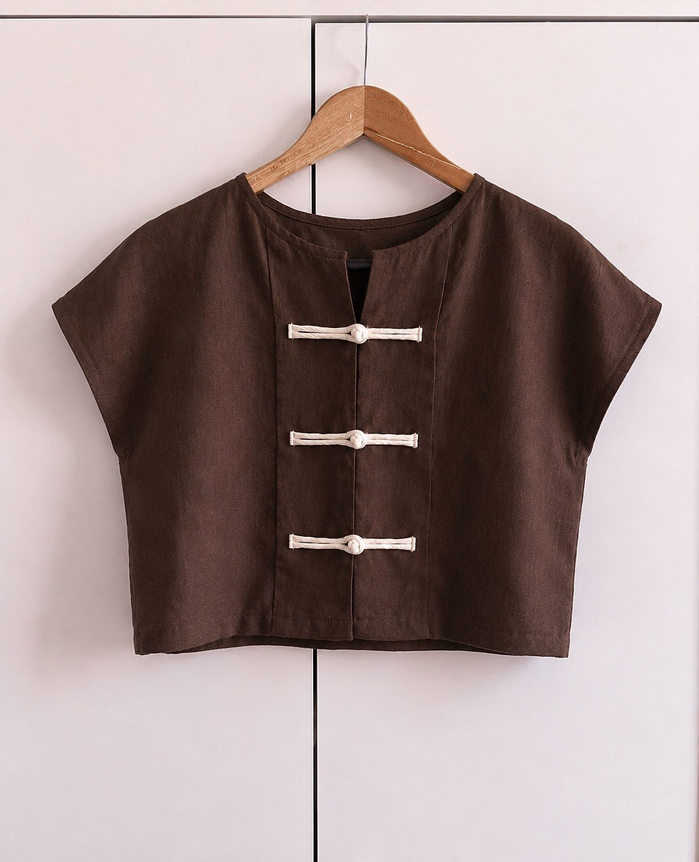 Thumbnail: [SALE] Erika Pure Linen Top