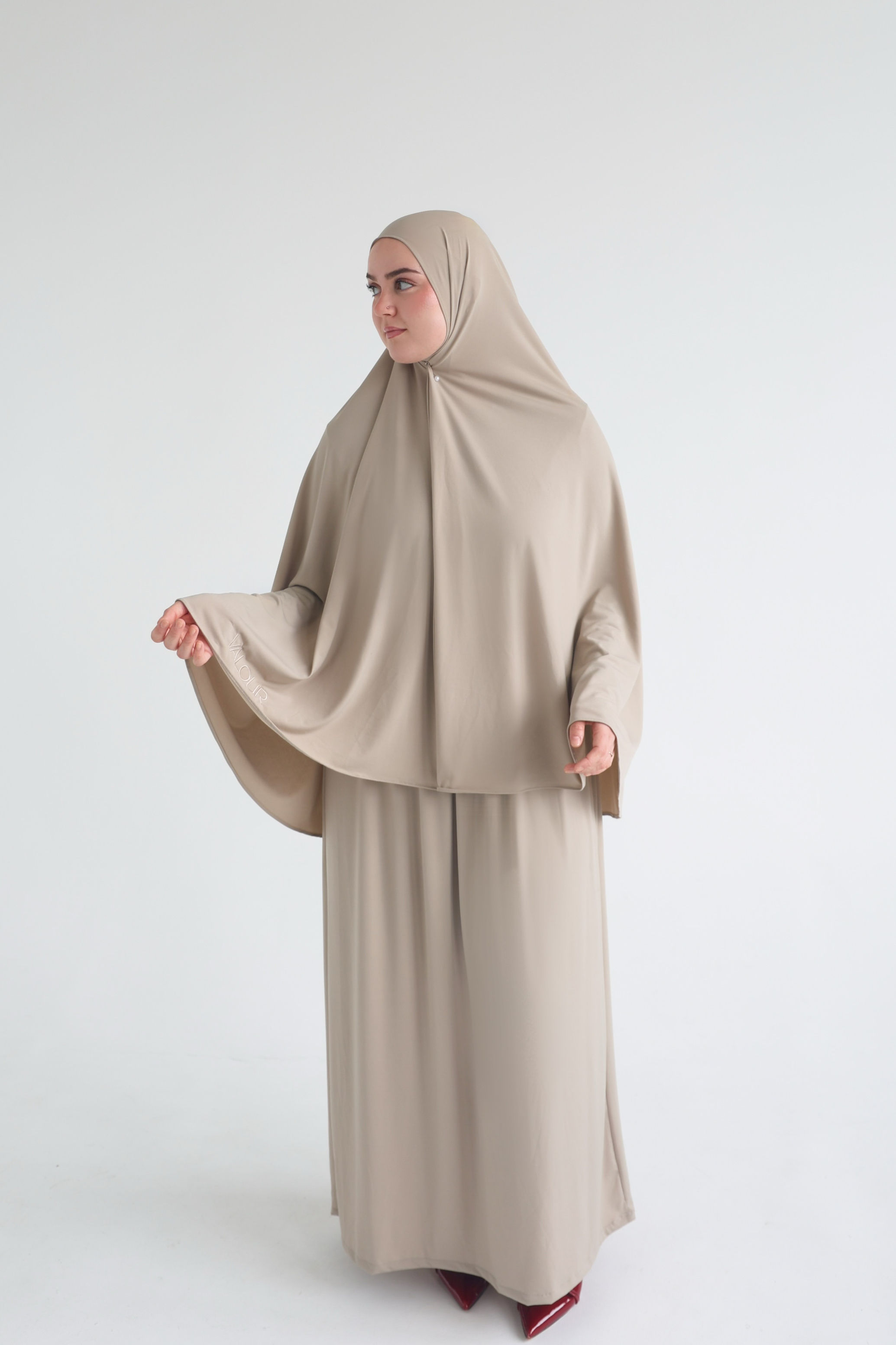 Khimar Set- Champagne