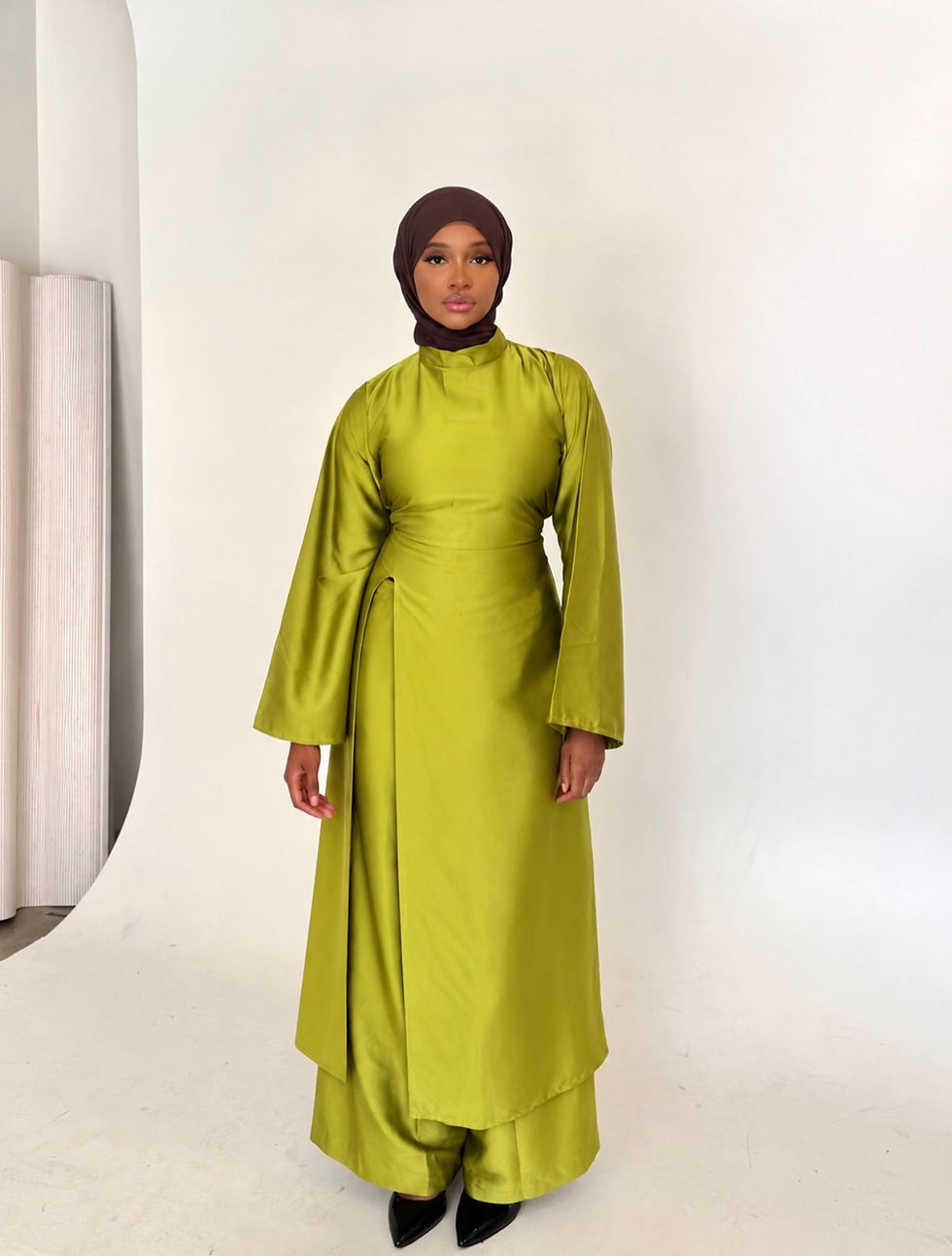 Thumbnail: The Amira Satin Pants Set