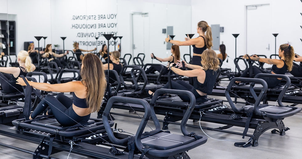 Elevate Training Reformer Pilates class