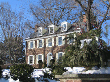 David Barton Taylor house in winter