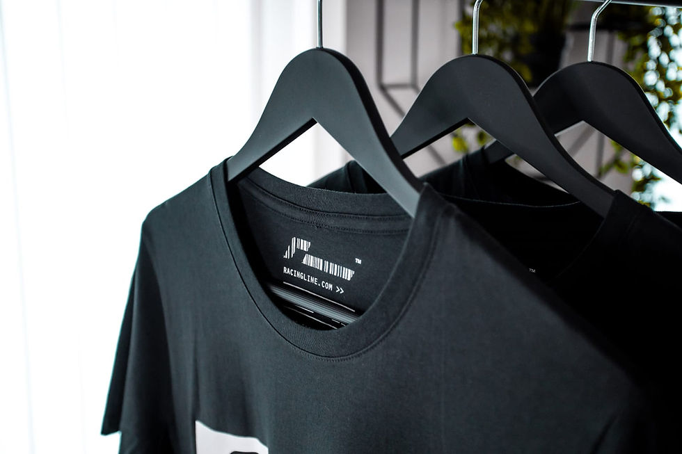 Thumbnail: Black T-shirt with White Logo
