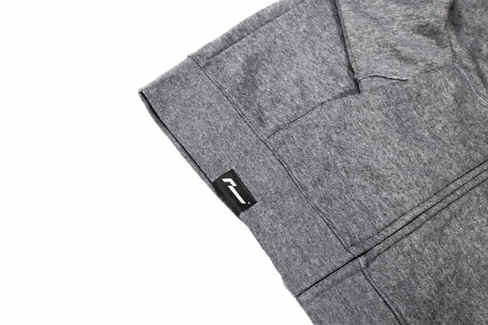 LUXURY FULL-ZIP GREY HOODIE