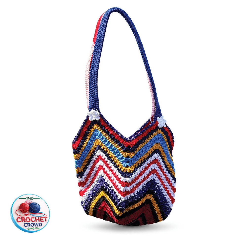 Crochet American Colour Inspired Crochet Tote Bag