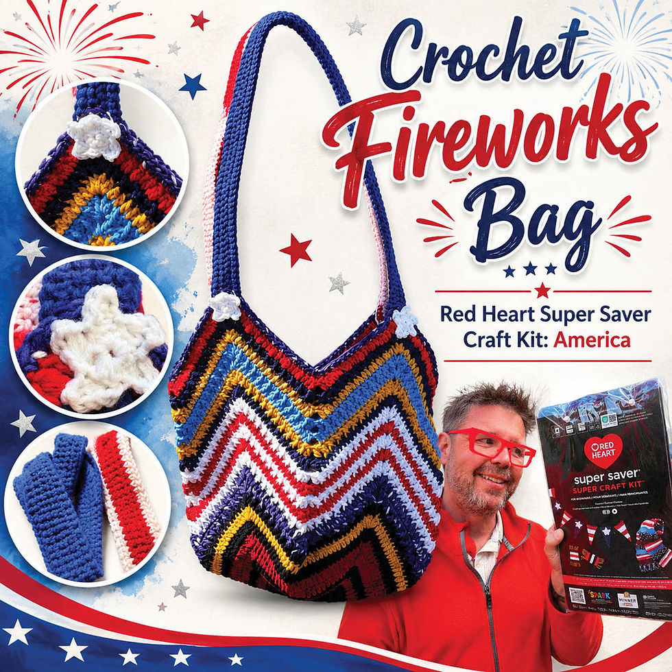 Crochet Celebration Bag for United States
