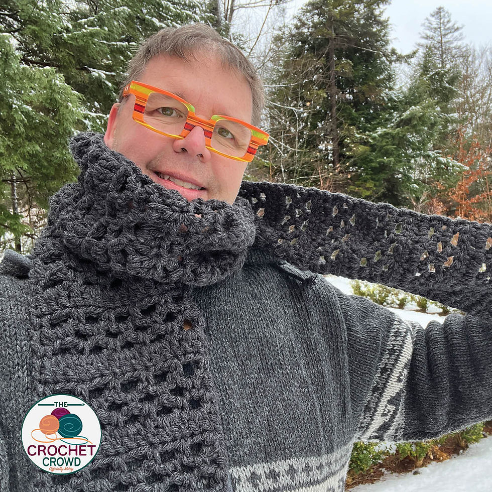 Thumbnail: Stitchwork for Gray Heather Scarf Pattern