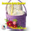 Thumbnail: Spring basket with crochet baby blanket and newborn hat inside as a gift.