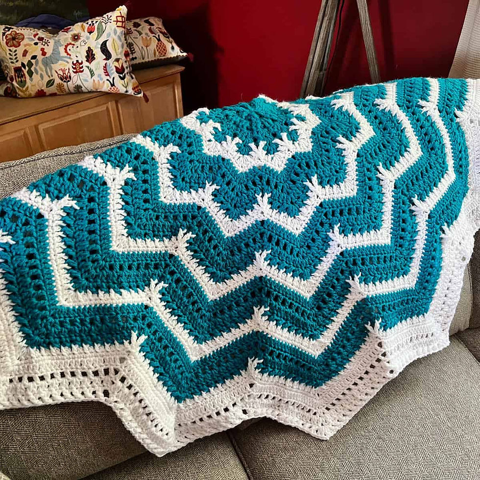 Crochet Snowflake Star Blanket Pattern