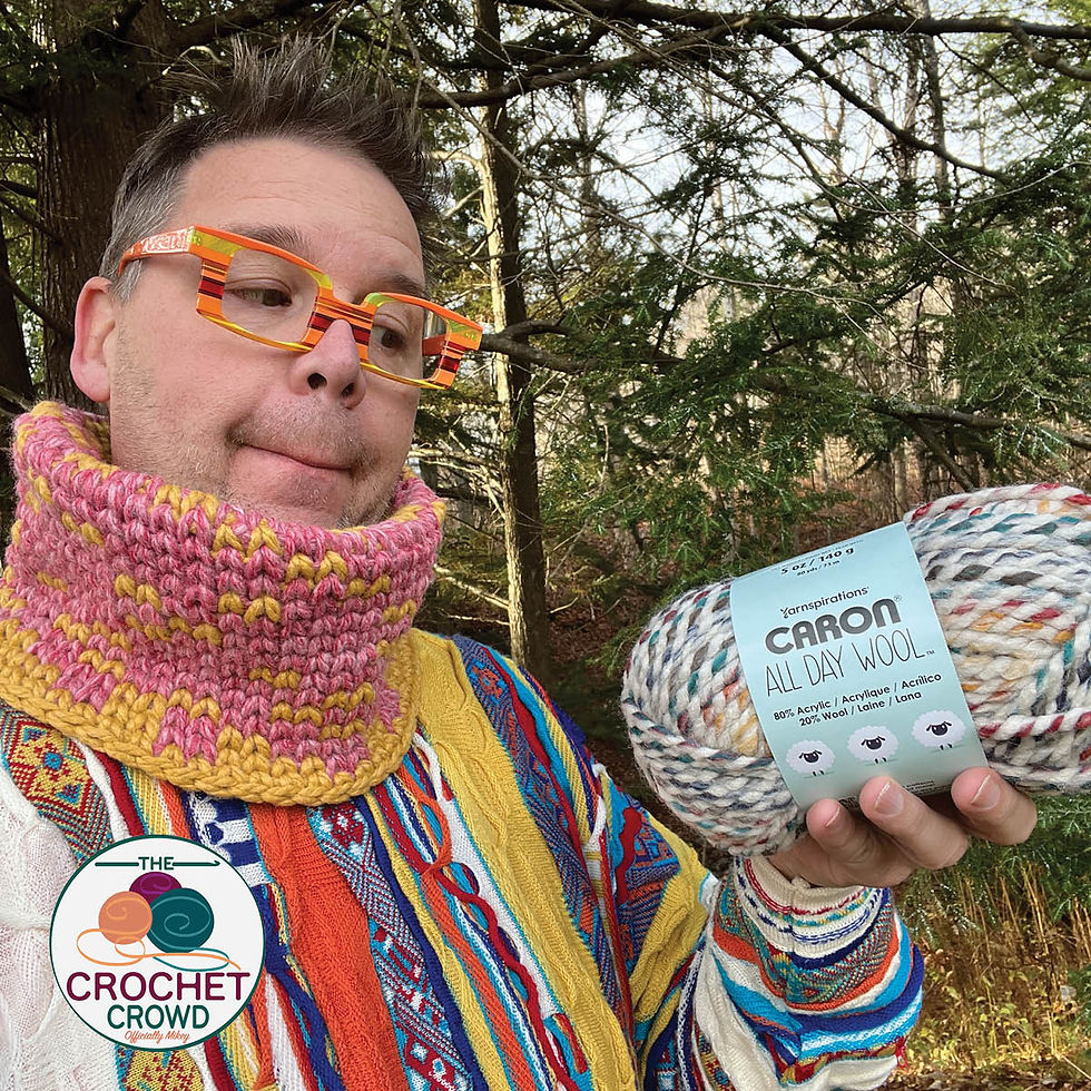 Thumbnail: Man Holding Caron All Day Wool Cowl