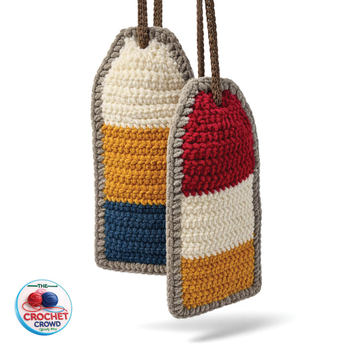 Maritimes Coloured Flat Buoy Home Crochet Decor