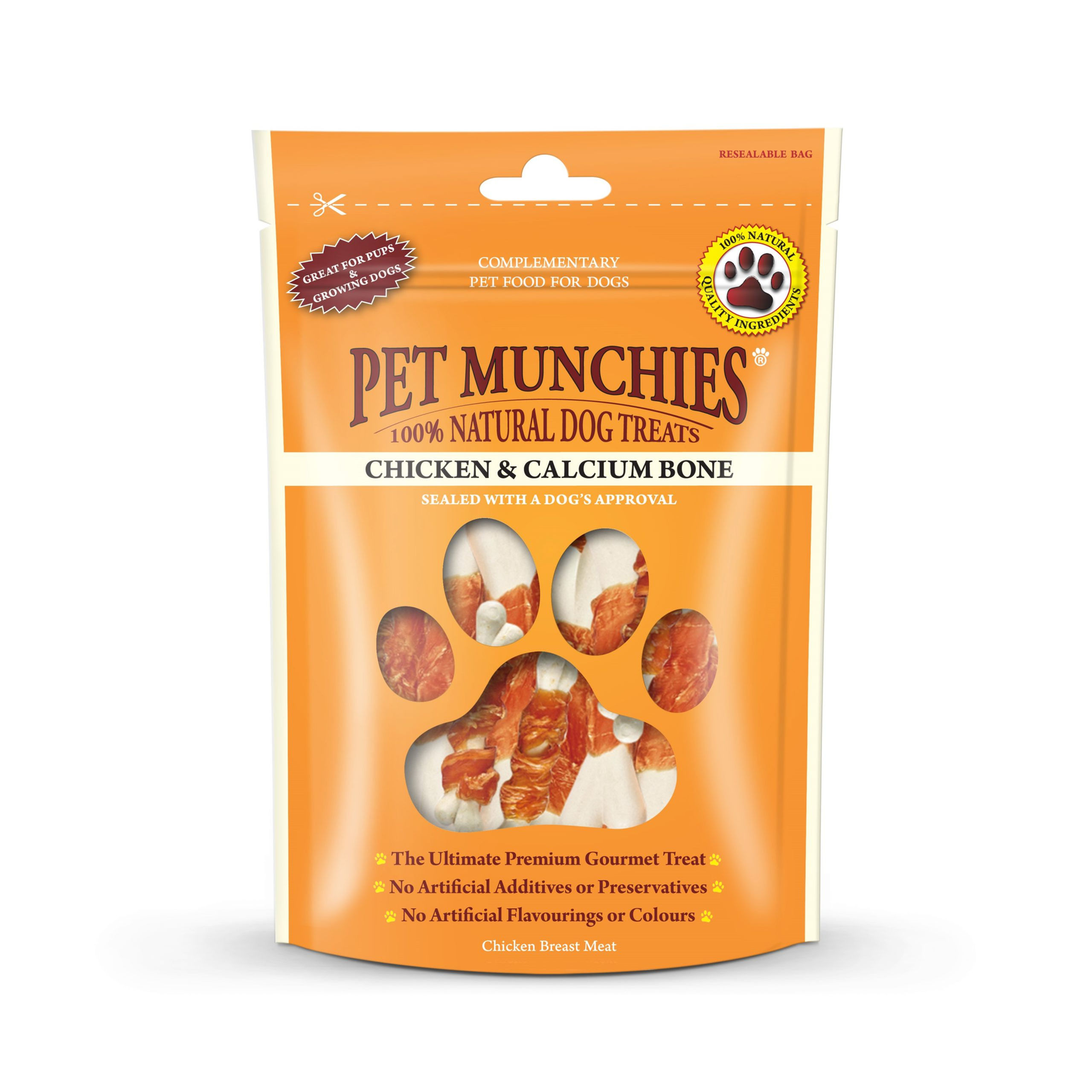 Pet Munchies  chicken and calcium bones 100G