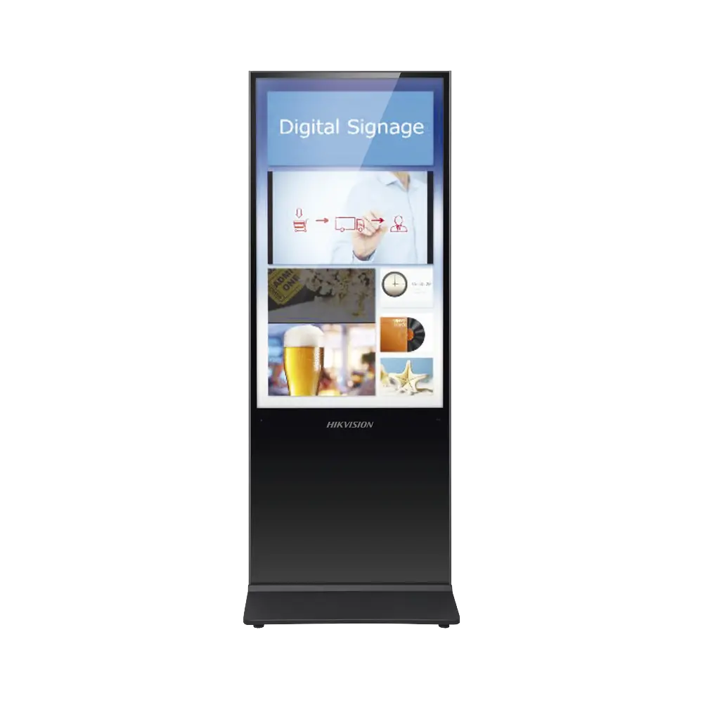 Pantalla de 55" 4K para Publicidad Digital / Base para Piso (Totem)