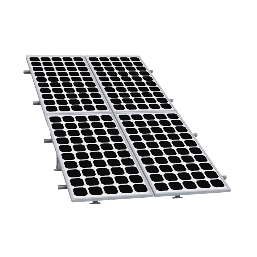Montaje para Panel Solar 2X2, Riel 5 de 2700mm para Módulos con Espesor de 30-35